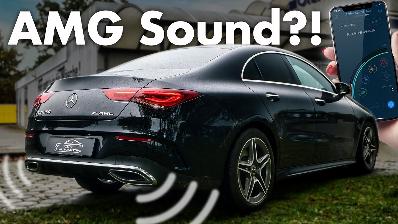 Mercedes Benz CLA 250 mit Soundmodul klingt UNFASSBAR B&Ouml;SE!