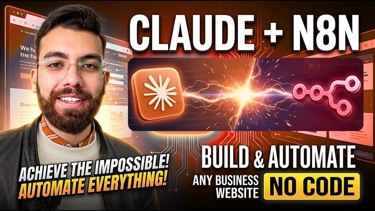 Claude + N8N: Build & Automate Your Website in 33 Minutes (No Code)