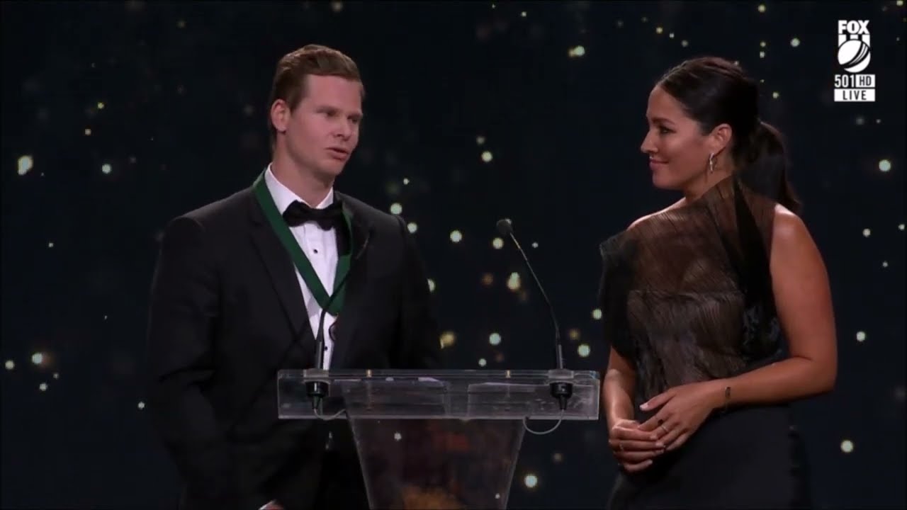 Steve Smith wins the Allan Border Medal - Australian Cricket Awards 2023