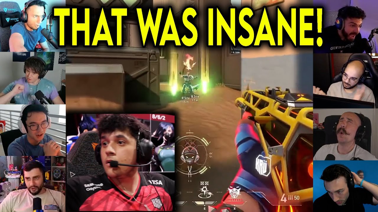 Valorant Streamers Reacts To KRU Dantedeu5 Insane 4k CLUTCH Against LOUD In VCT