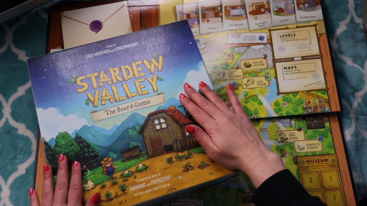 ASMR | Stardew Valley The Board Game Unboxing |