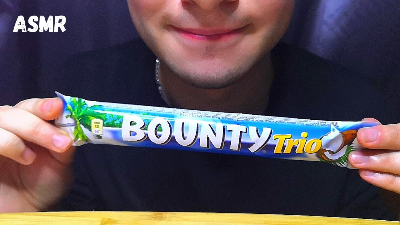 ASMR EATING 1 BOUNTY CHOCOLATE | MUKBANG | NO TALKING