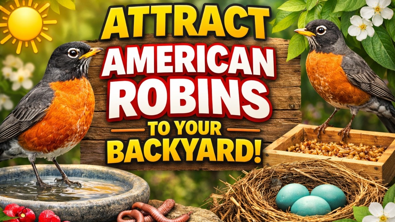 How to Attract Robins to Your Backyard