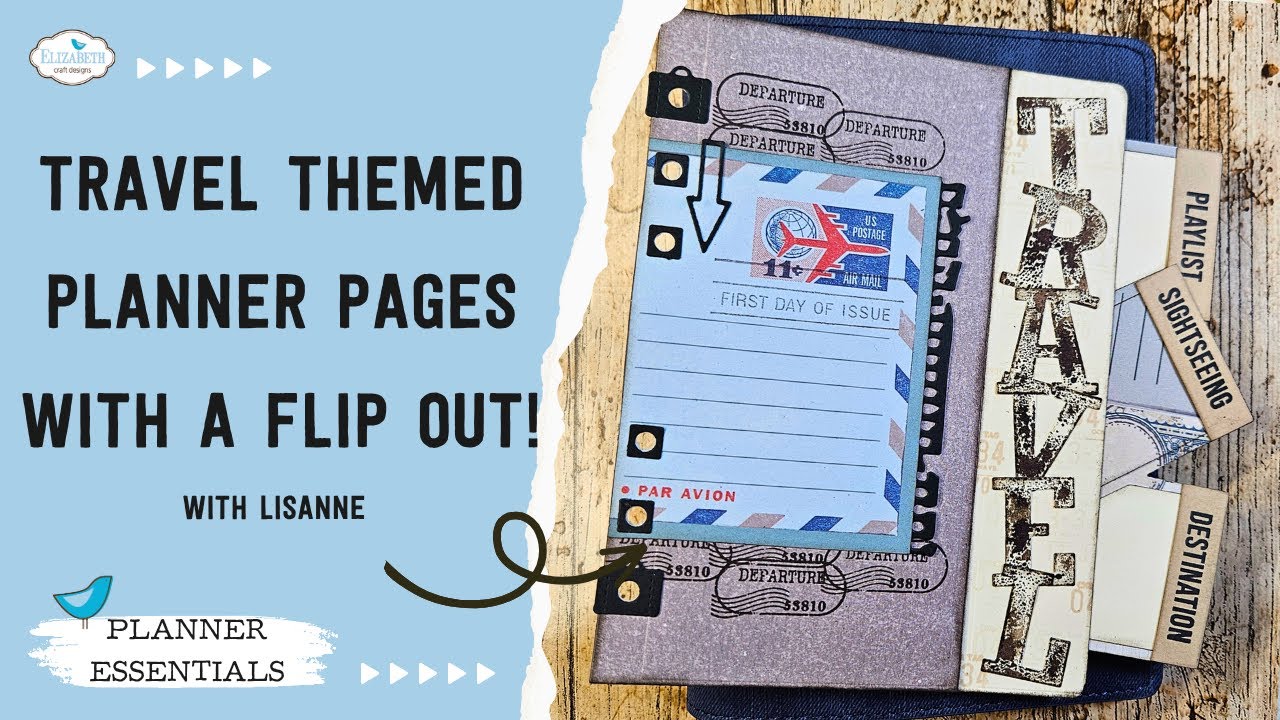 Create Travel Themed Sidekick Planner Pages with a Flip Out!