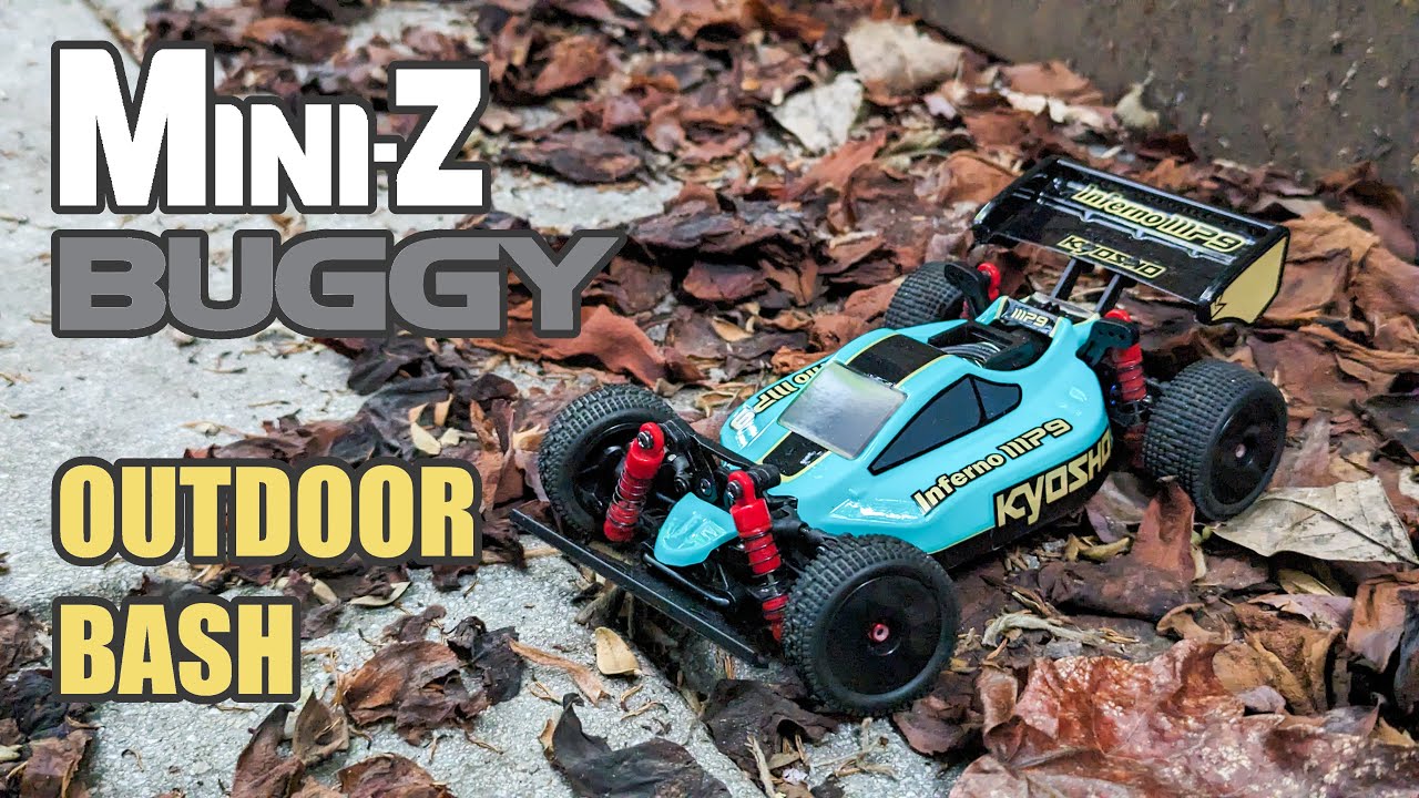 Carbon Fiber Mini-Z Buggy Outdoor Bash + Slow Motion