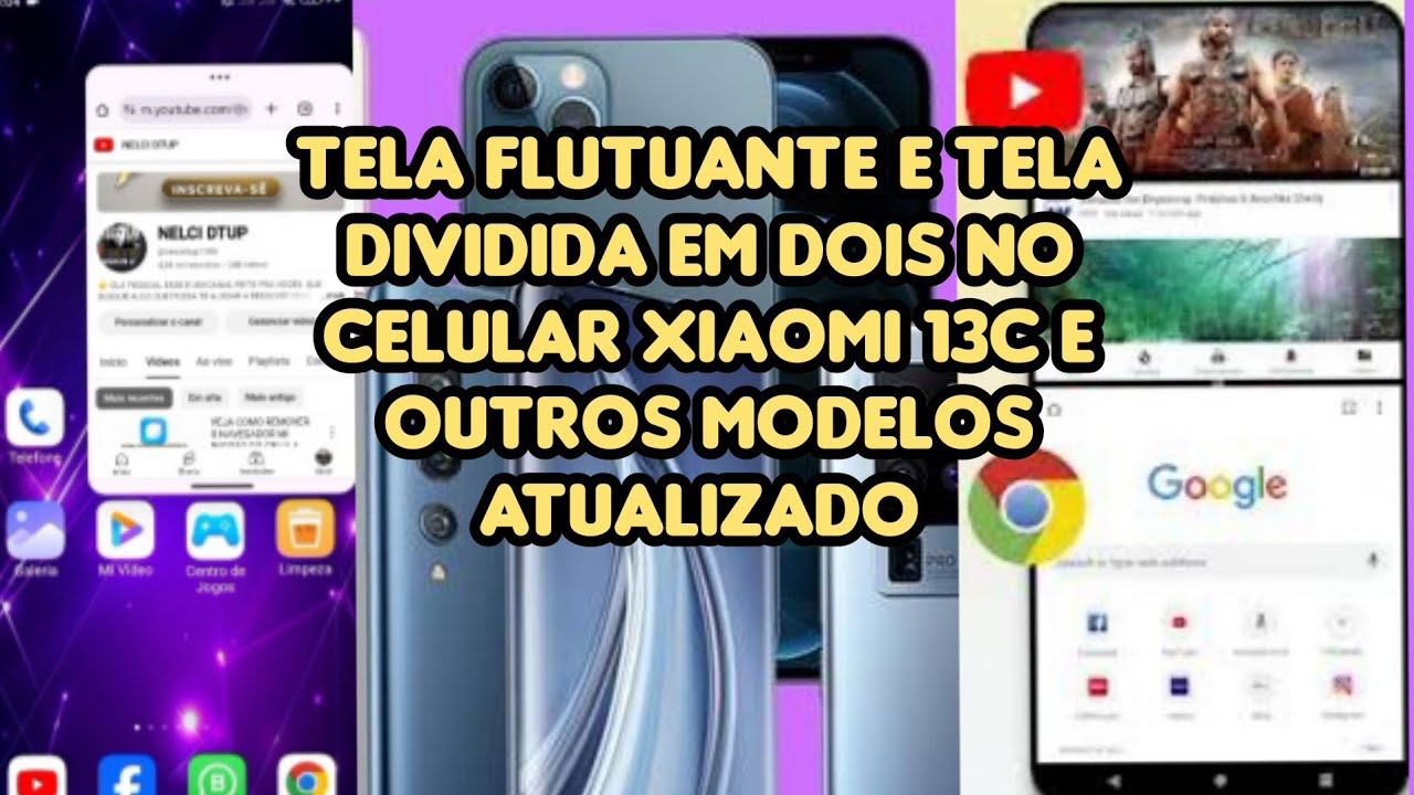 JANELA FLUTUANTE E TELA DIVIDIDA EM DOIS, NO CELULAR XIAOMI 13C E OUTROS MODELOS.(ATUALIZADO)