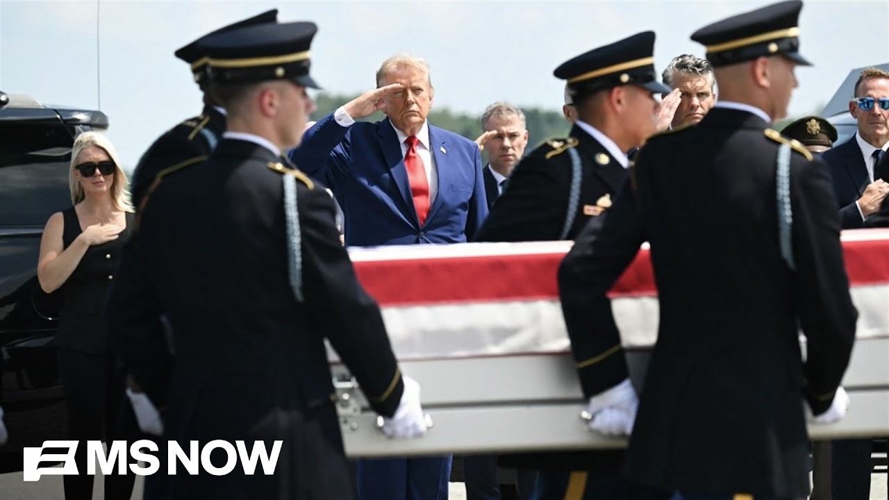 Dignified transfer of 4 U.S. soldiers killed in Iran War
