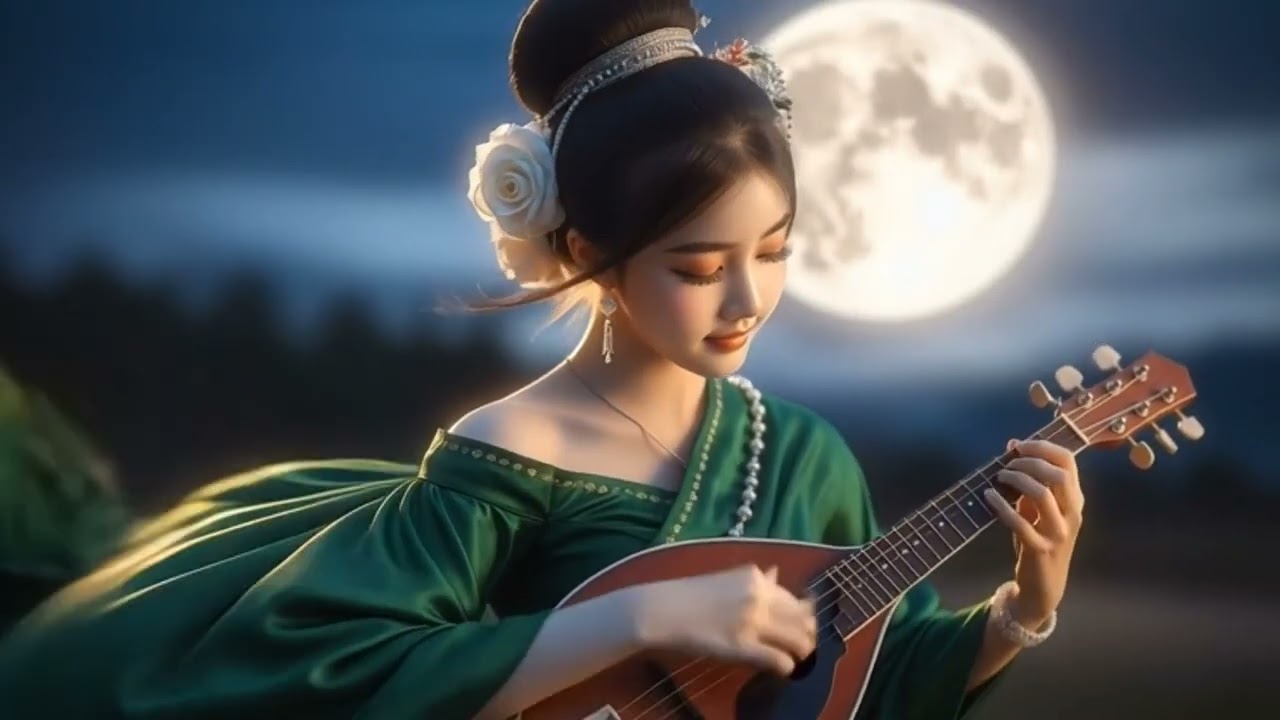 Enchanting Mandolin Music in a Magical Moonlight Night