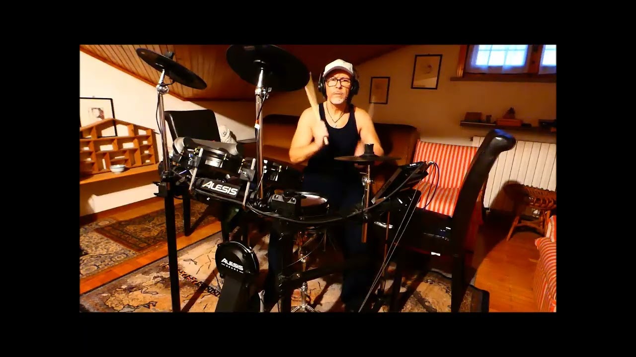 1987 Den Harrow - Don't Break My Heart (drum cover - fair use)