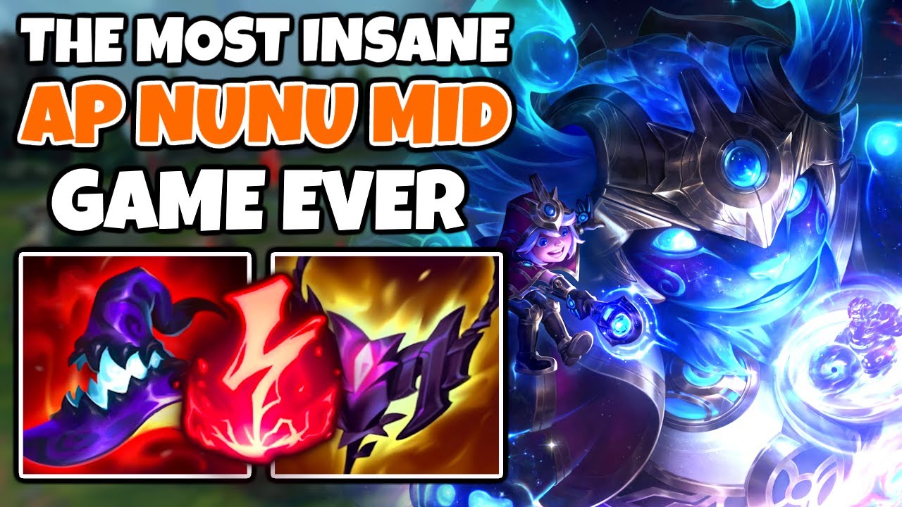 The most Insane AP Nunu Mid game you will ever see | 23 Kills | Pekin Woof