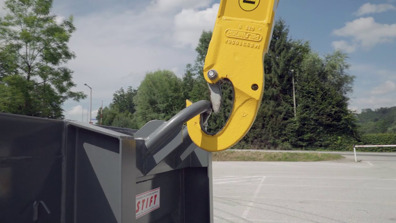 PALFINGER Service - P500 Hooklift Power - Container loading (EN)