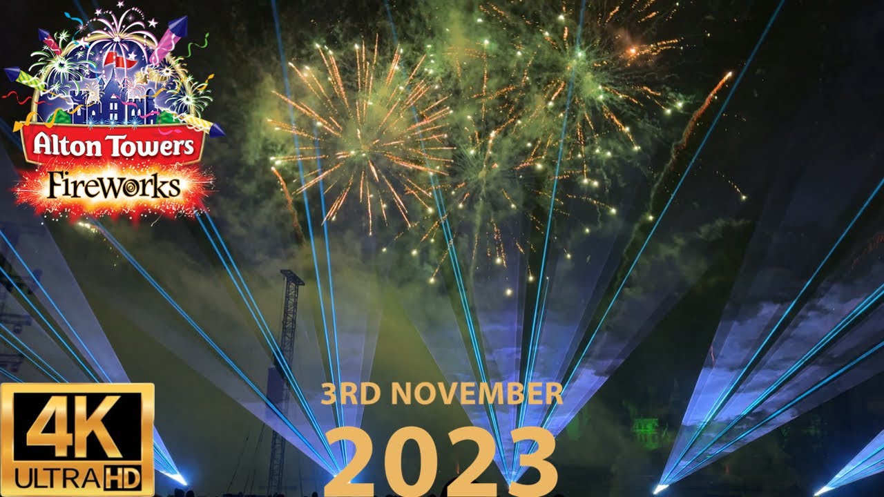 Alton Towers Fireworks Spectacular 2023 Full Show 4K