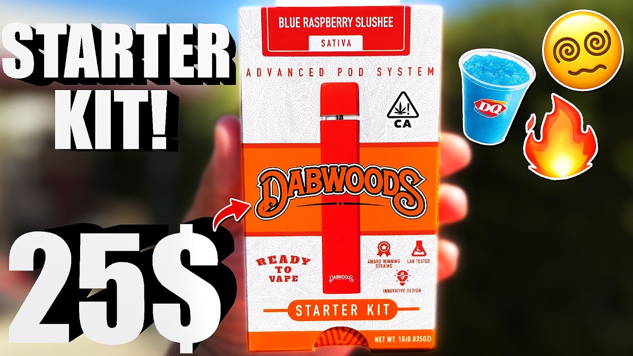 Is the DABWOODS STARTER KIT worth it ? | Dabwoods Blue Raspberry Slushee | Cheap Carts #117