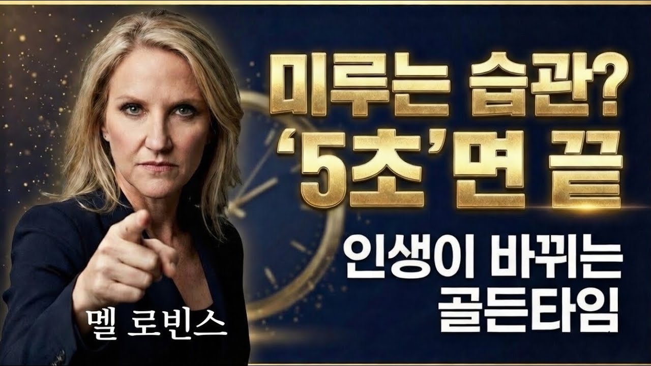 멜 로빈스의 5초 법칙: 당신이 알고만 있고 행동하지 못했던 진짜 이유