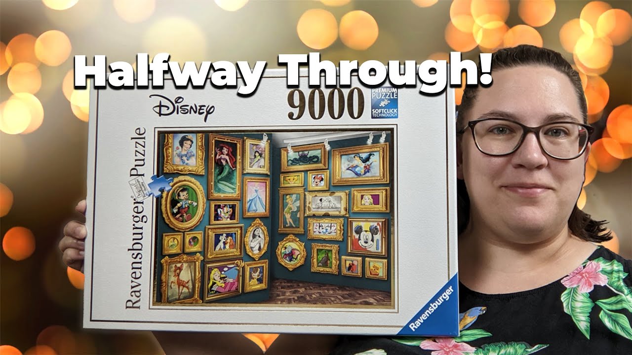 Building the 9000 Piece Ravensburger Disney Museum Puzzle!