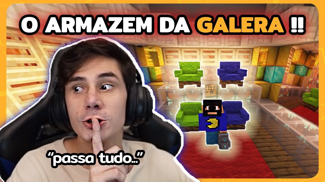 PAC roubando o ARMAZEM DA GALERA do FOREVER no QSMP !!