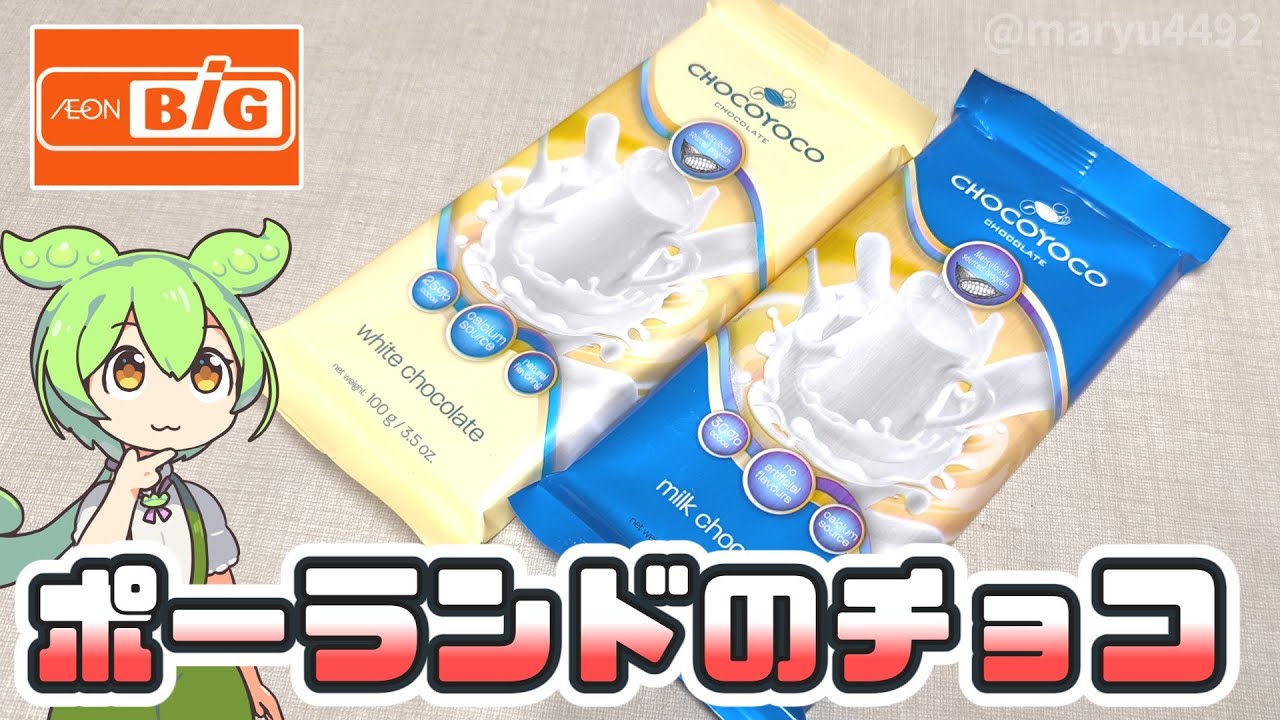 ビッグでみつけた「ポーランドのチョコレート（各197円）」