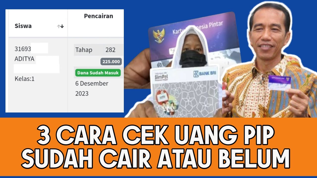 3 CARA CEK UANG PIP SUDAH CAIR !! || Cara Cek Bantuan Anak sekolah