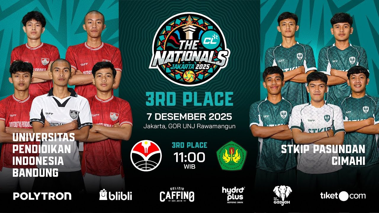UPI Bandung vs STKIP Pasundan Cimahi (3rd Place | Putra) – CL Futsal 2025 - The Nationals