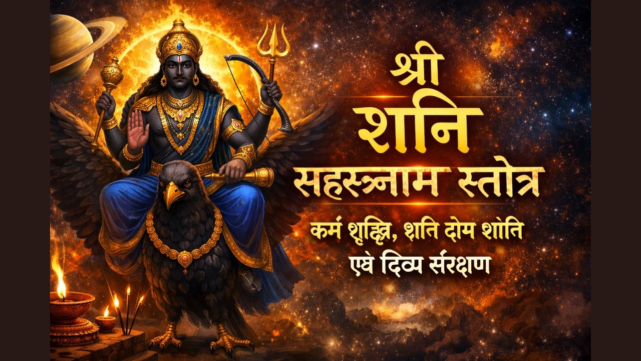 श्री शनि सहस्रनाम स्तोत्र | कर्म शुद्धि, शनि दोष शांति एवं दिव्य संरक्षण