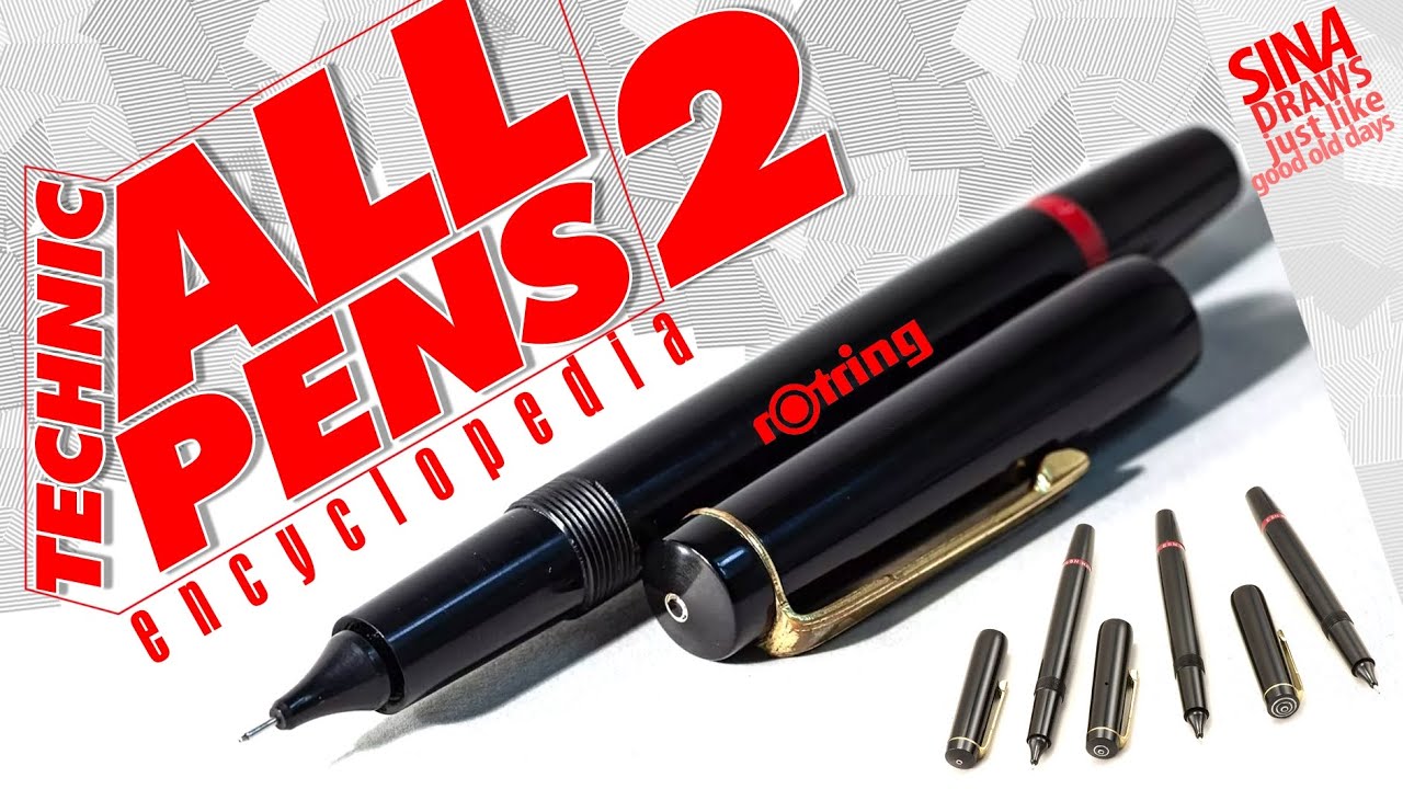 Technical Pens Encyclopedia 2nd episode is about the Rotring Rapidograph, variant, varioscript & ...