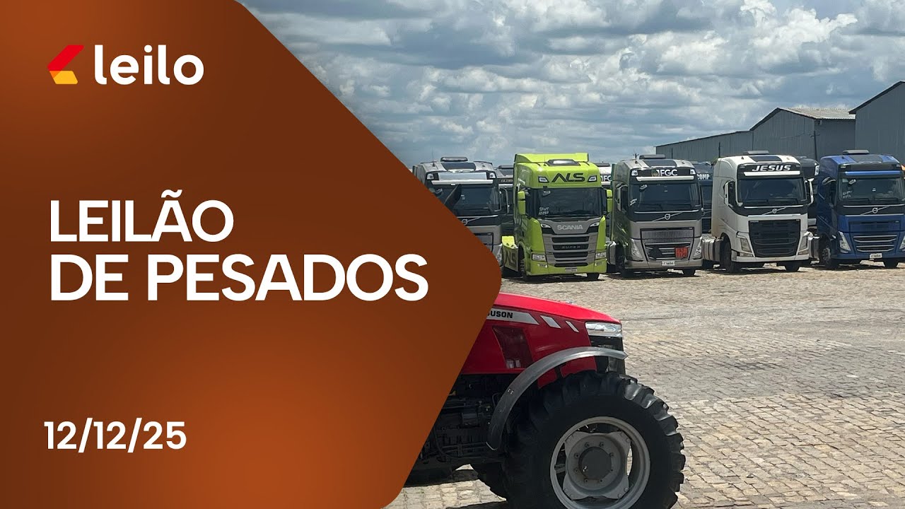 Leilão de Caminhões com preços abaixo do mercado - 12/12/25 | 14h