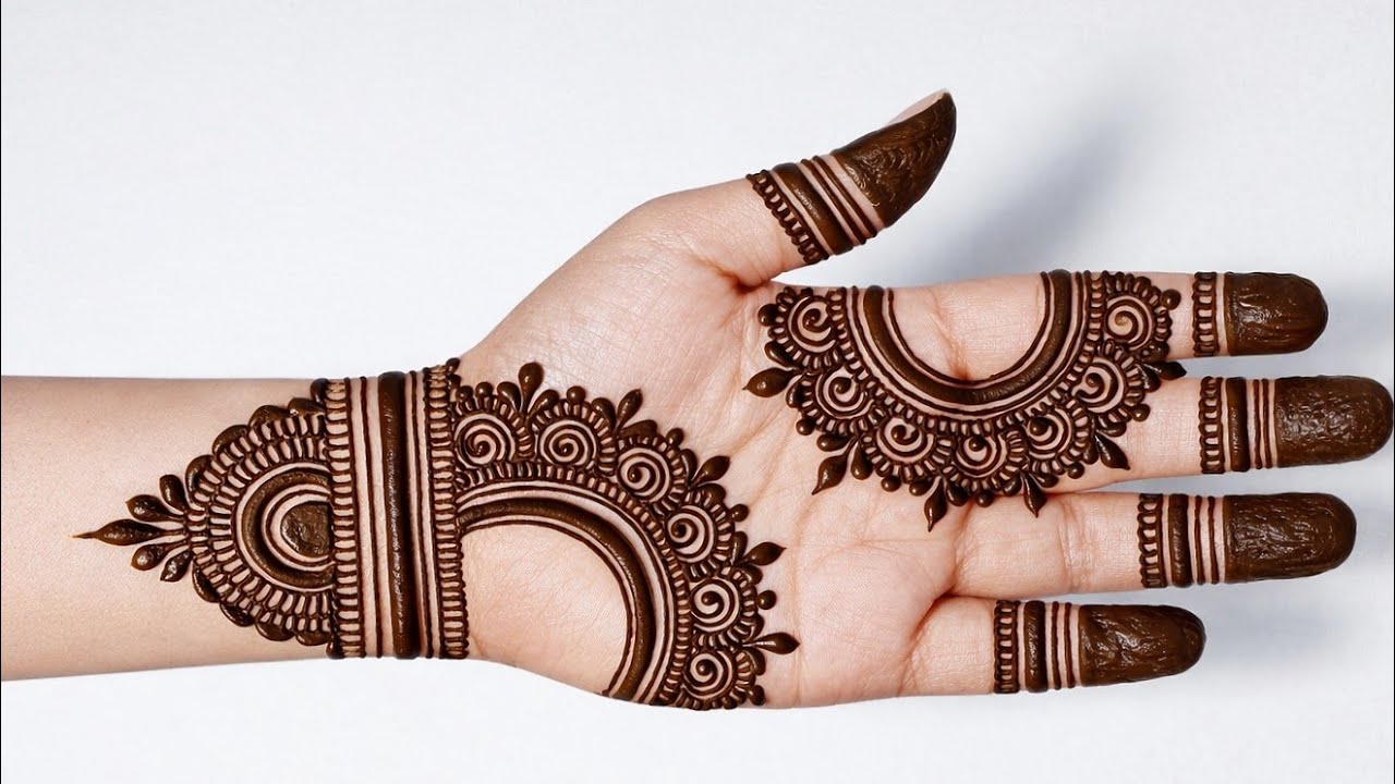 Easy beautiful mehndi design front hand | mehndi design simple | new stylish mehndi | mehndi design