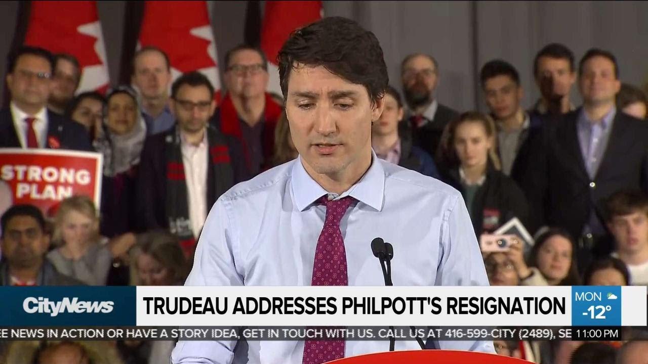 PM Trudeau addresses Philpott's resignation