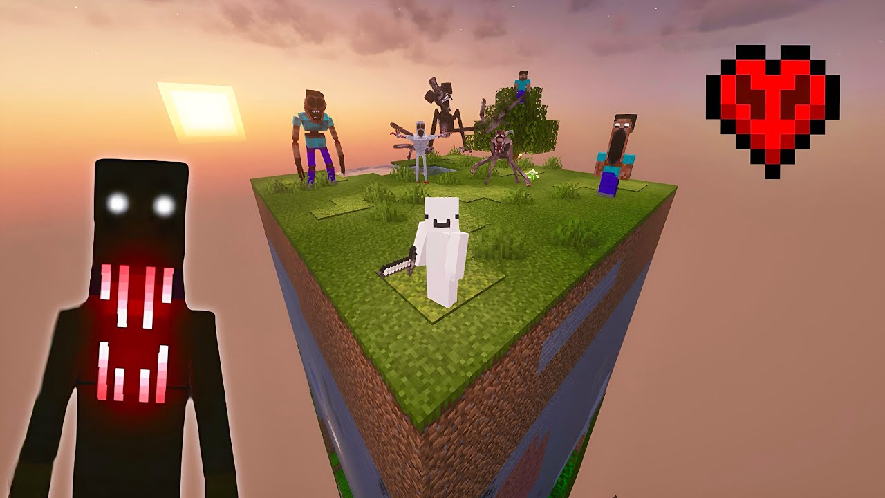 Выживание в одном куске с самыми страшными модами Minecraft в режиме хардкора