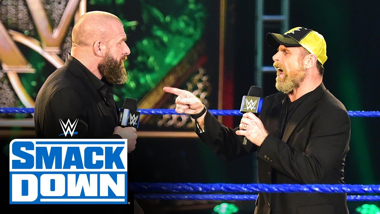 Шон Майклз высмеивает Triple H, давая импровизированную дань уважения: SmackDown, 24 апреля 2020 г.