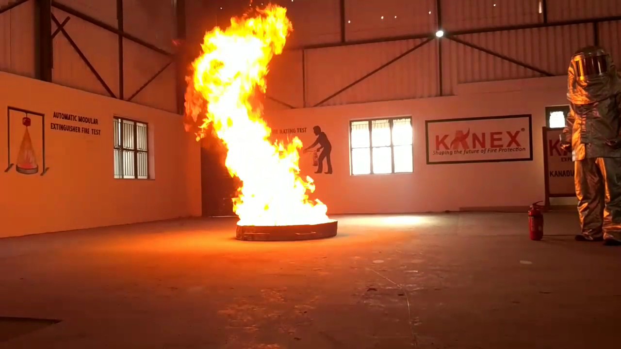 Class 34B fire test WITH 2KG powder fire extinguisher(kanex brand)