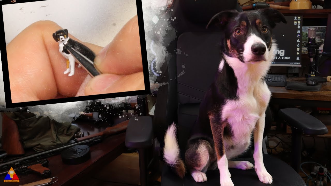 Let's Paint Roger! | 1/35 Dog Painting Tutorial | Scale Model Border Collie