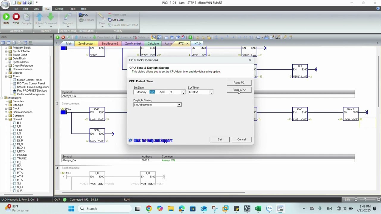 How to Synchronize Time Clock Between S7-200 SMART PLC, HMI, and PC | Date & Time Setting Guide