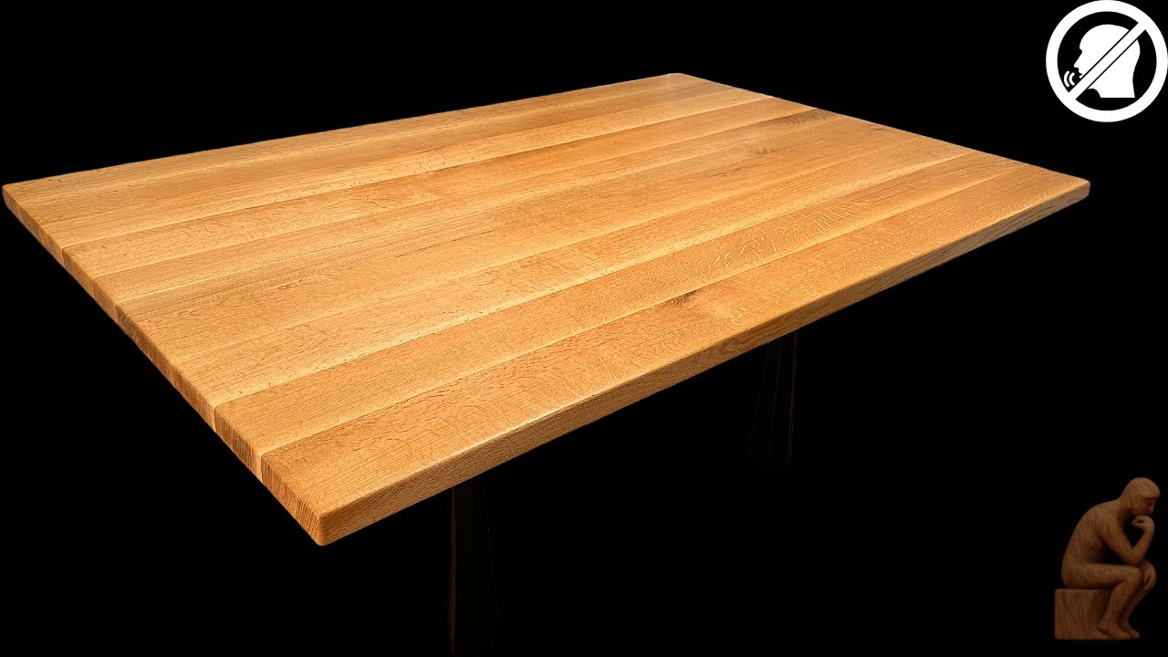 Building a White Oak Dining Table | No Talking | Music Only