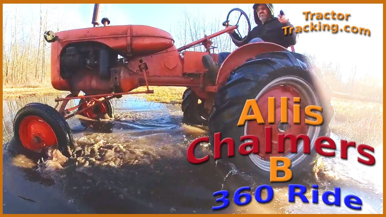 Allis Chalmers B tractor Insta360 camera