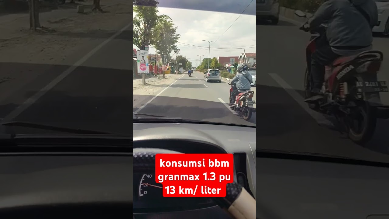 konsumsi bbm granmax 1.3 super irit 13km/ liter #mobilirit #pickup