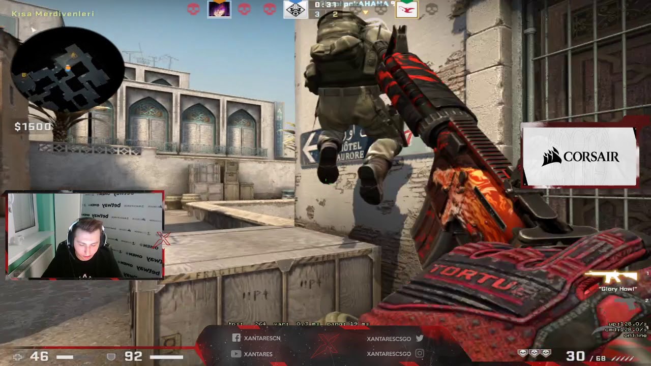 Xantares stream Fpl with S1mple (32-16) Dust 2 | 2020