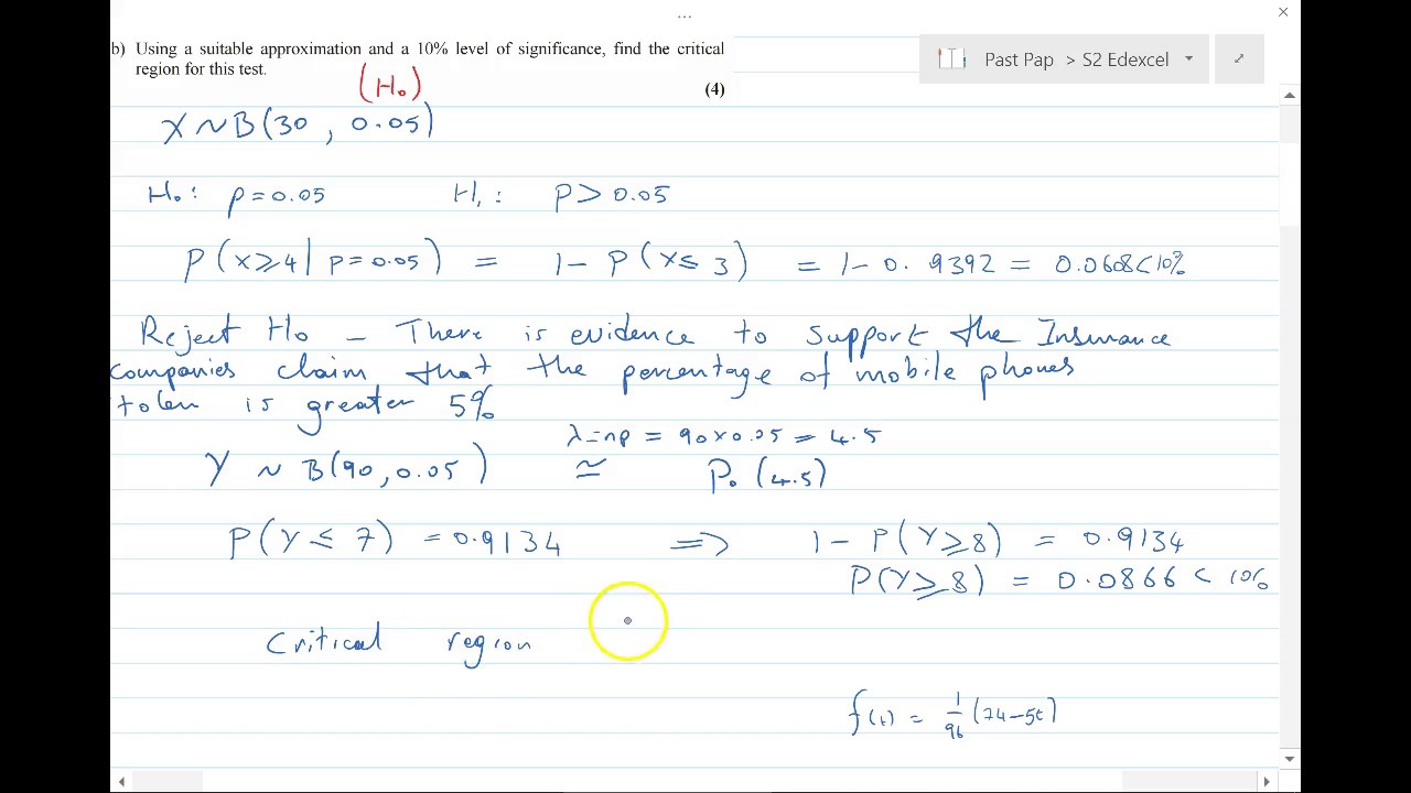 S2 Edexcel International October 2016