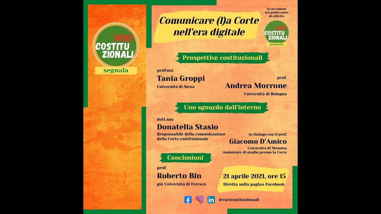 Voci Costituzionali - Comunicare (l)a Corte nell'era digitale