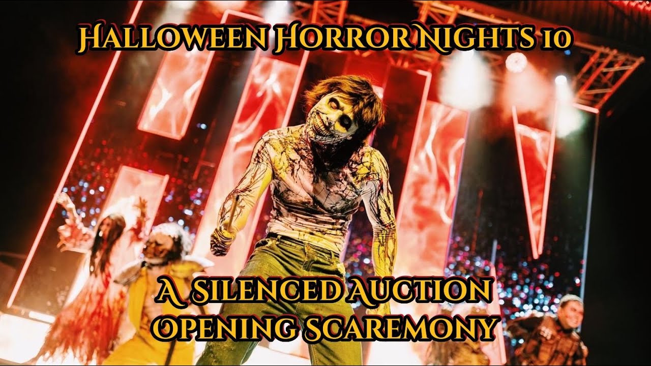 A Silenced Auction - Halloween Horror Nights 10 Opening Scaremony (FULL)
