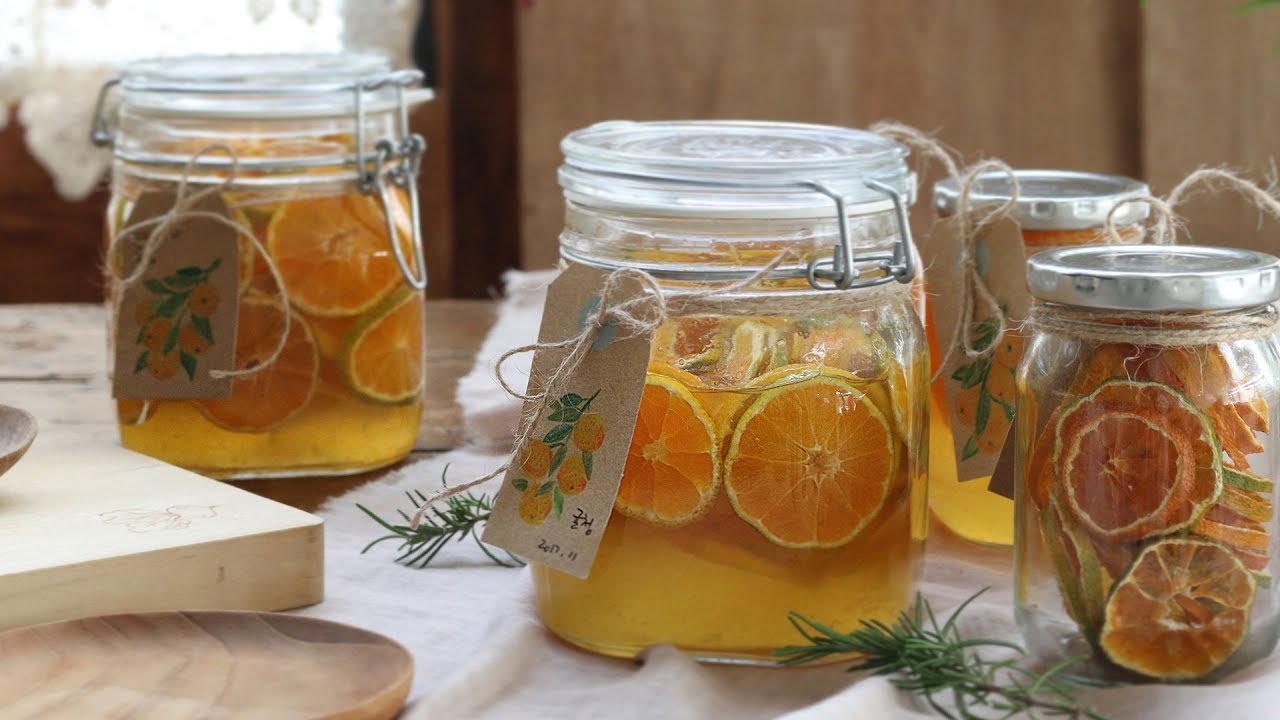 새콤달콤 맛이 좋은 귤청🍊 l 수제청 l 시장에서 장보기 : Tangerine Tea [아내의 식탁]