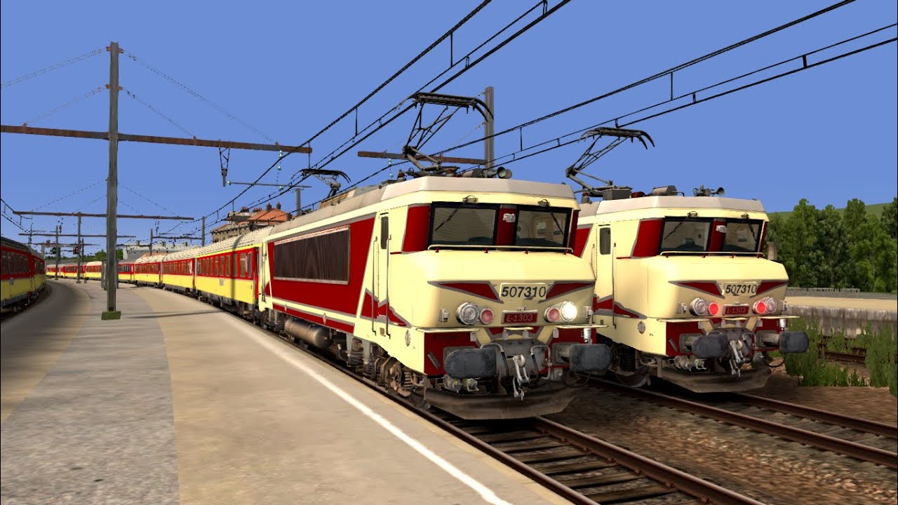 TRAIN SIMULATOR CLASSIC BB7200 { E-1300 ONCF avec rame Corail } .