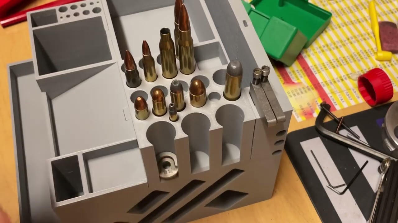 3D printed reloading bench organizer