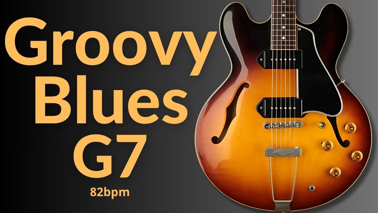 Laid Back Blues Guitar Backing Track in G Major (G7)