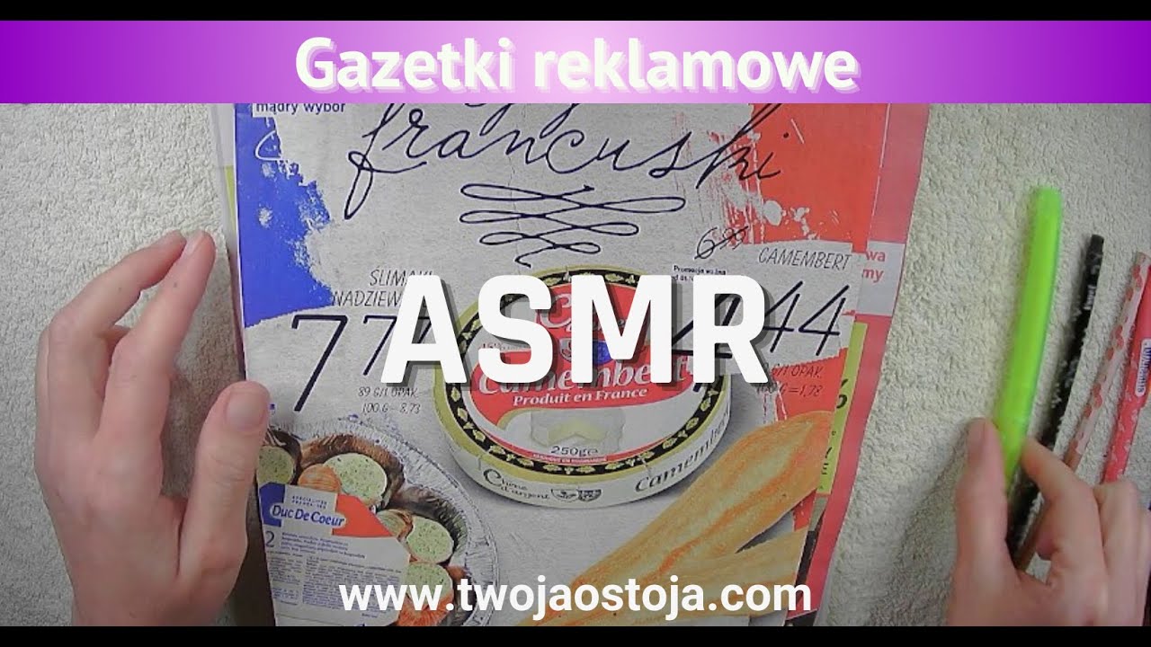 🌼ASMR PL - 🌷page turning/newspaper turning/szelest gazety/ /szept/whisper🌺