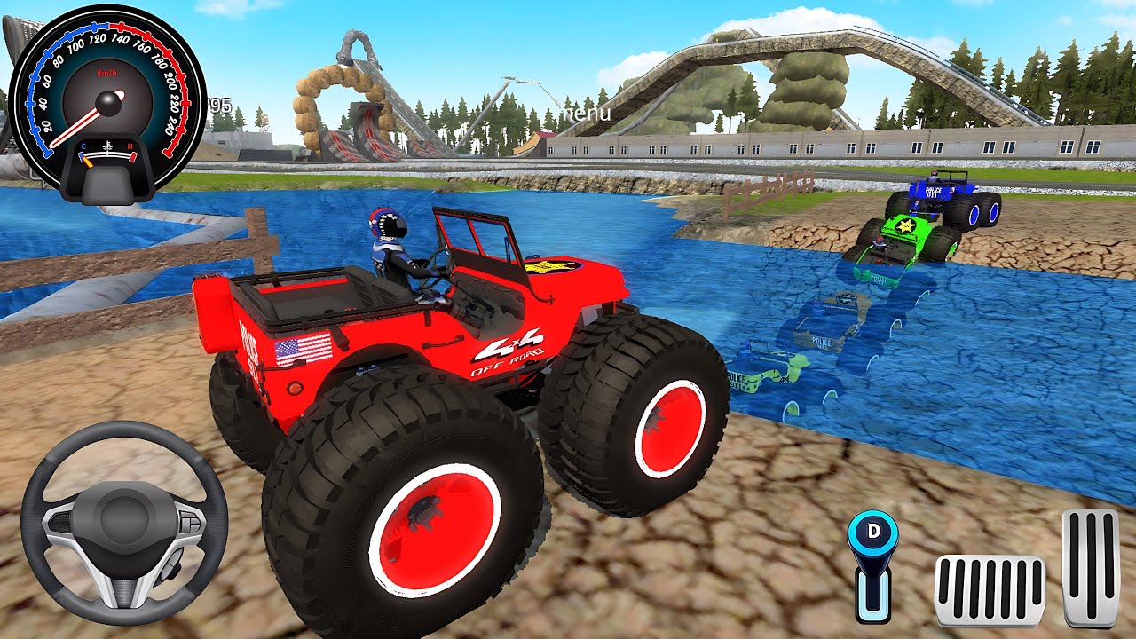 Juegos De Carros - Offroad Police Car Stunts Driving #1 - Dirt Cars Racing - Android GamePlay 2025