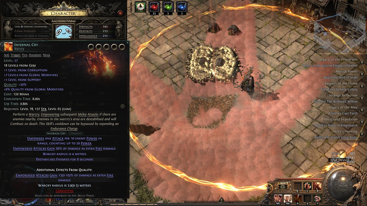 [6/5] [Path of Exile 2] Infernal Cry / Corrupted Blood | Mapping And Testing Things :D