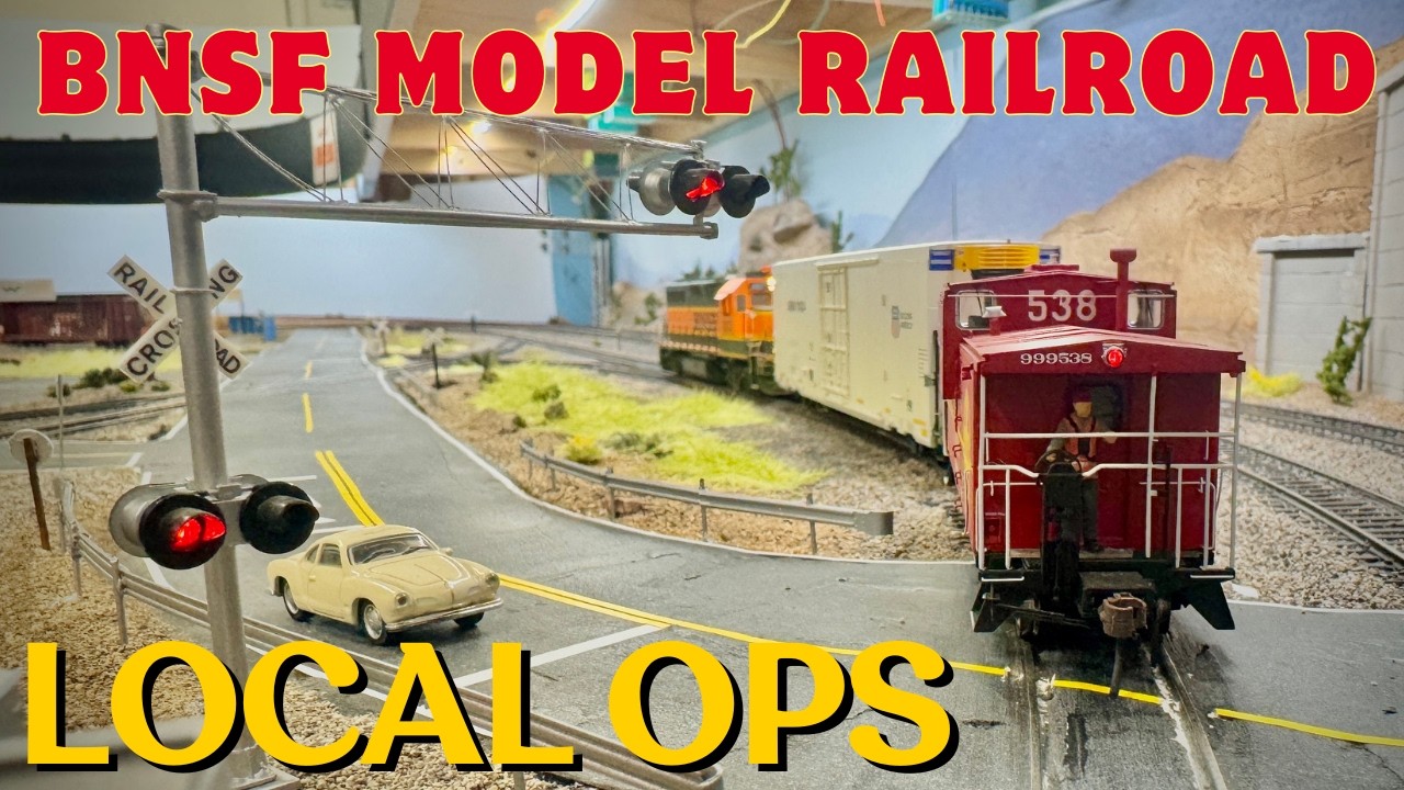 Realistic HO Scale Industrial Switching Operations - BNSF Model Railroad