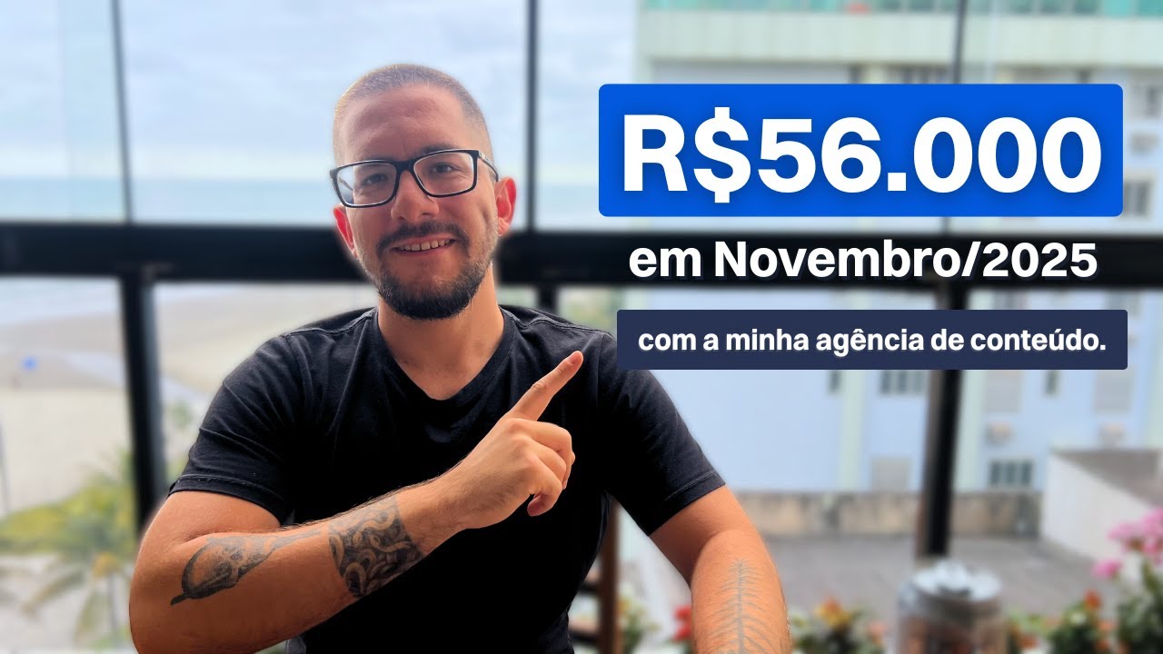 como eu faturei R$56.000 com a minha agência de conteúdo para LinkedIn em novembro de 2025.