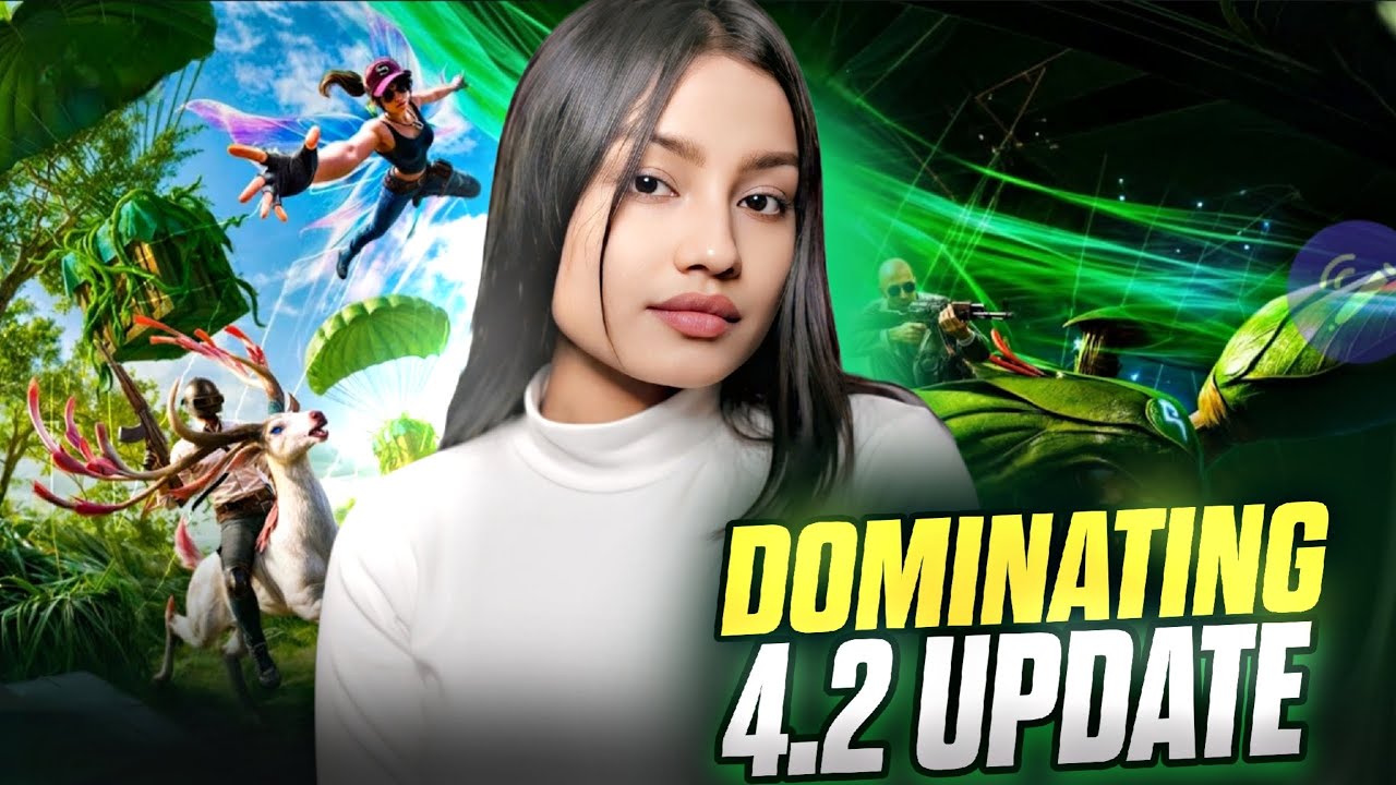 DOMINATING NEW 4.2 UPDATE WITH NADE🤯PLAYING NEW BGMI 4.2 UPDATE😍 #bgmilive #girlgamer #pubgmobile